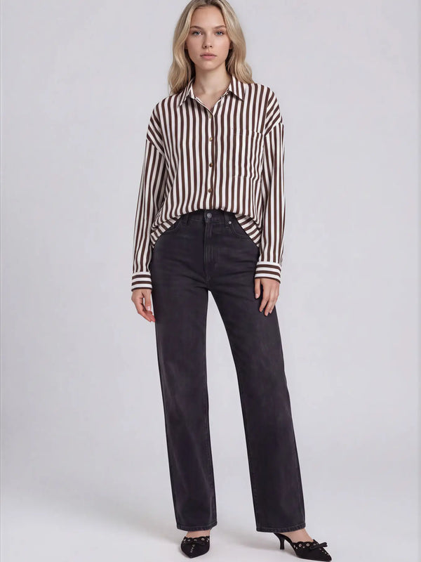 Stripe a Pose Shirt - Blush & Cactus