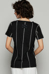 POL V-neck short sleeve regular fit top