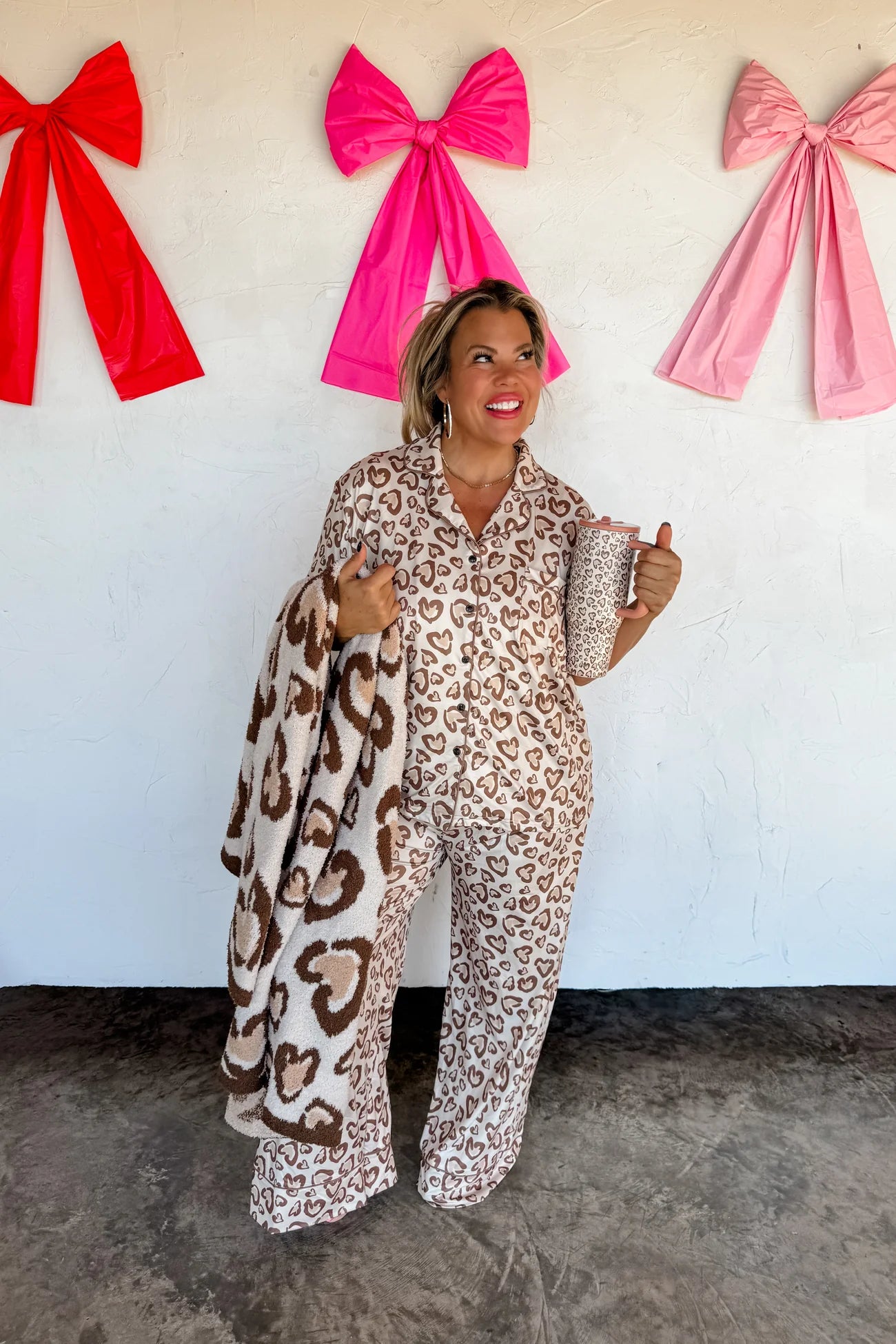 Wild at Heart Pajamas - Blush & Cactus