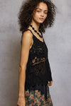 POL V - neck sleeveless top - Blush & Cactus