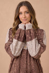 Paisley Patchwork French Terry Pullover Top