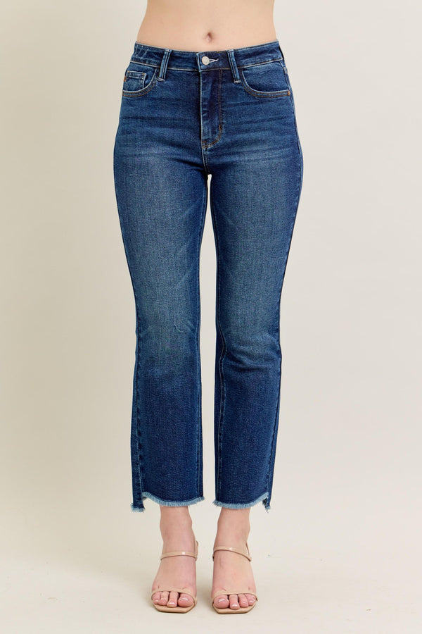 Judy Blue HW Dark Wash Kick Flare