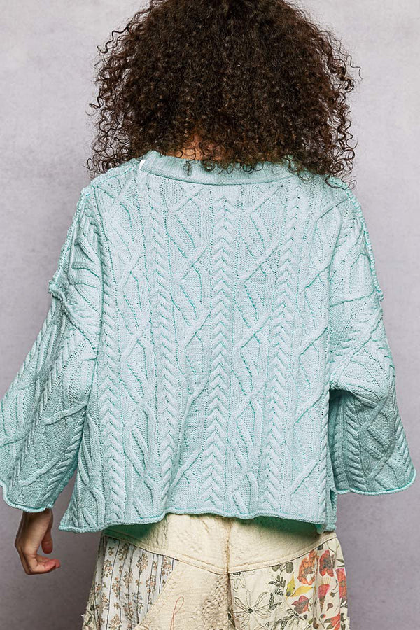Seafoam Daydream Sweater - Blush & Cactus