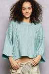 Seafoam Daydream Sweater - Blush & Cactus
