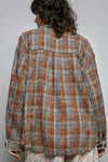 POL Lightweight plaid shirt - relaxed fit