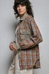 POL Lightweight plaid shirt - relaxed fit