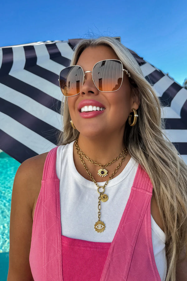 Gleaming Guardian Gold Necklace