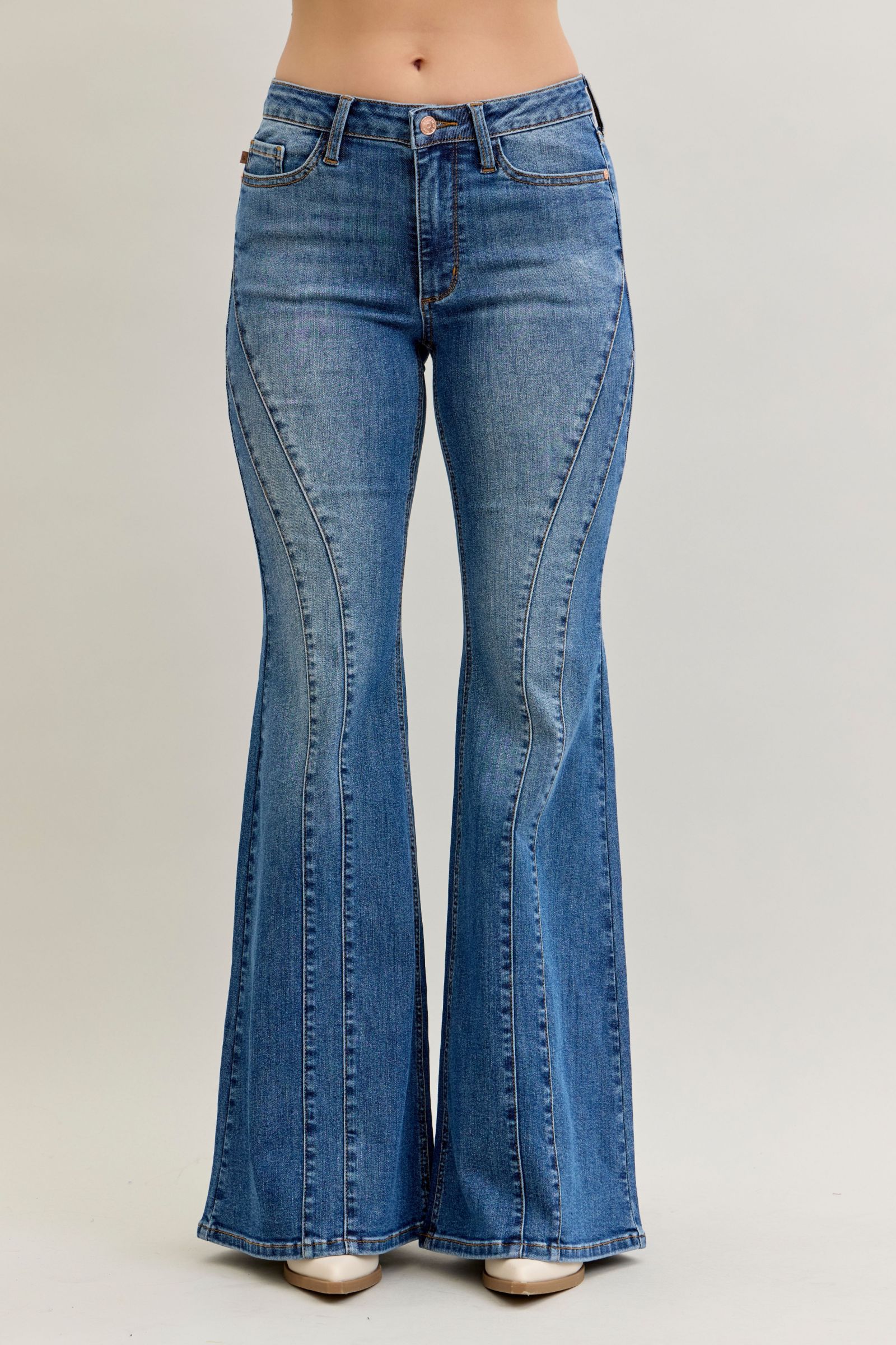 Judy Blue MR Jaqueline New Flare Double Angular Seam