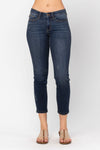 Judy Blue Mid-rise 27" Cropped Relaxed Fit - REGULAR INSEAM