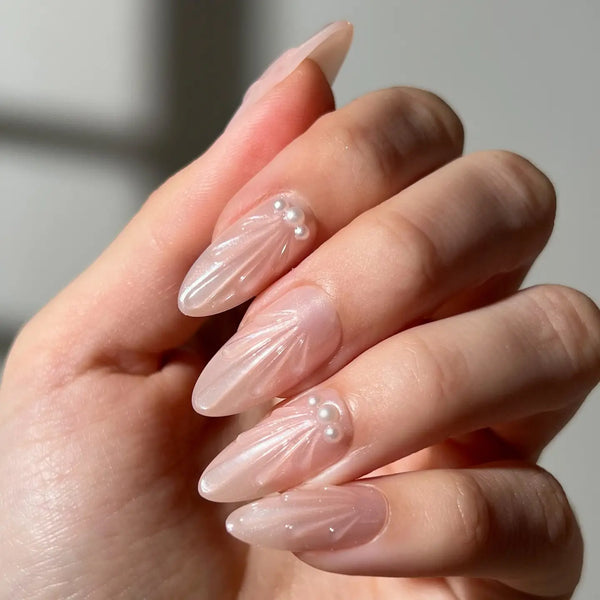 Paintlab Glazed Seashell Press-On Nails