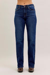 Judy Blue MR Straight Jeans (S - R - L INSEAM) - Blush & Cactus