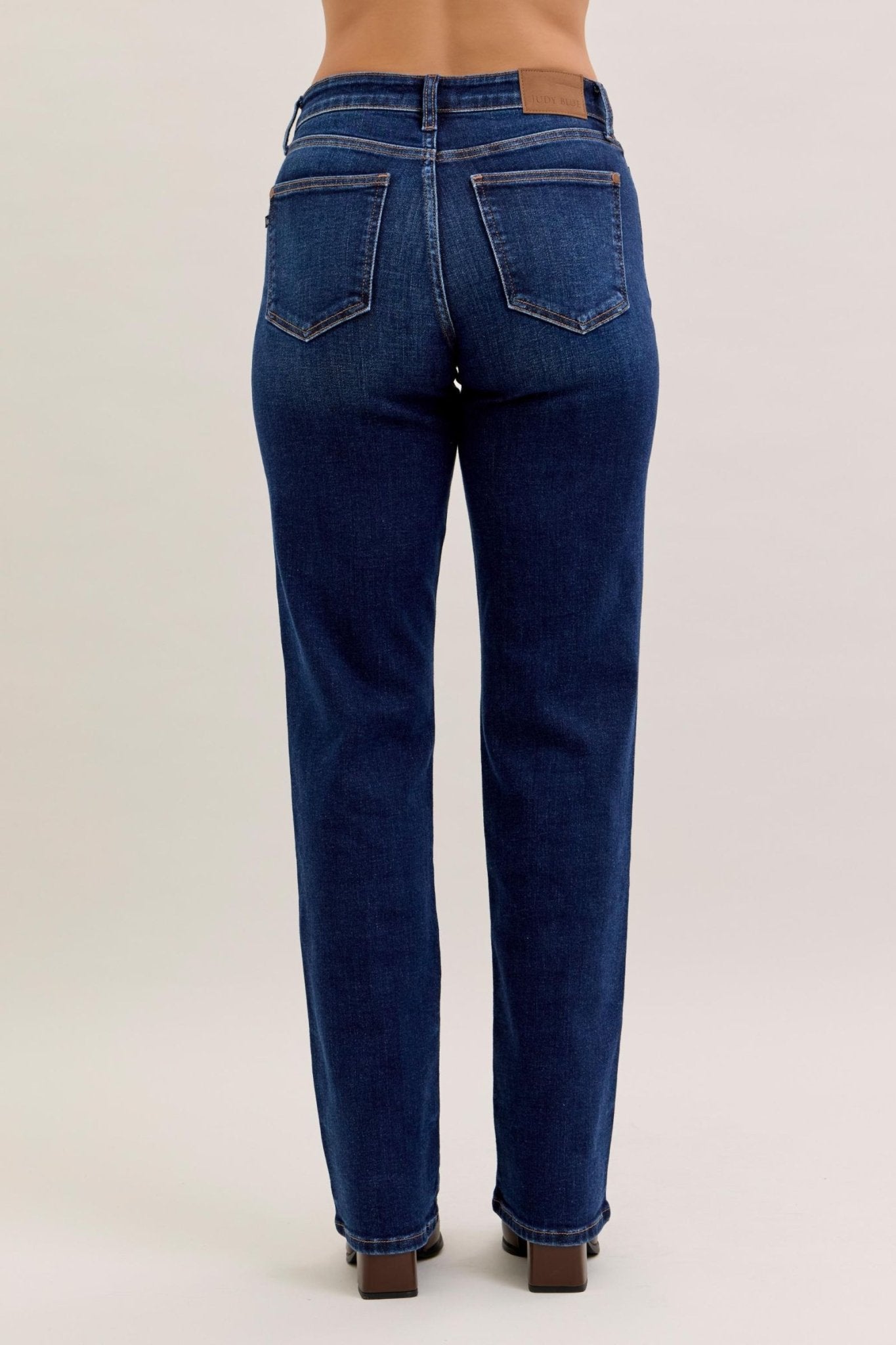 Judy Blue MR Straight Jeans (S - R - L INSEAM) - Blush & Cactus