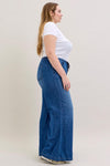 Judy Blue Palazzo Denim Curvy - Blush & Cactus