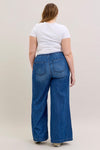 Judy Blue Palazzo Denim Curvy - Blush & Cactus