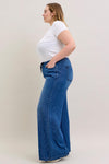 Judy Blue Palazzo Denim Curvy - Blush & Cactus
