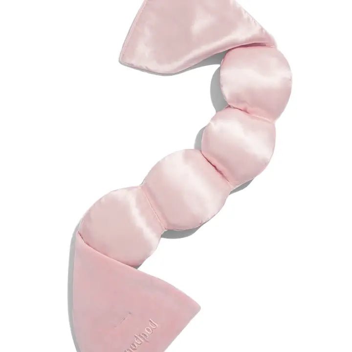 Nodpod Silk Weighted Sleep Mask - Petal - Eye Mask - Blush & Cactus