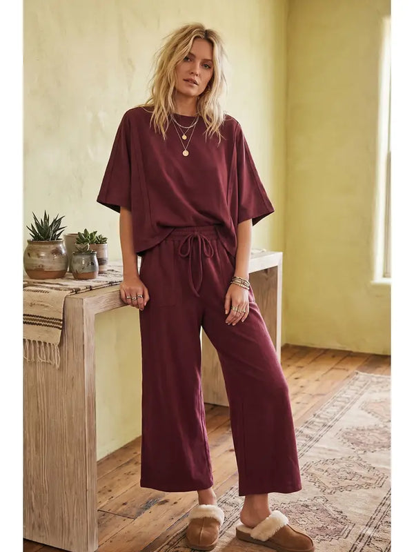 Meet Me in Merlot Lounge Set