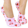 No - Show Liner Socks - Sweet Fruits & Bows - Pink - Blush & Cactus