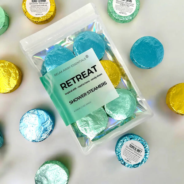 Retreat Shower Steamers 6 Pack - Made in USA - Blush & Cactus