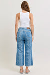 Judy Blue HW Ankle Wide - Blush & Cactus