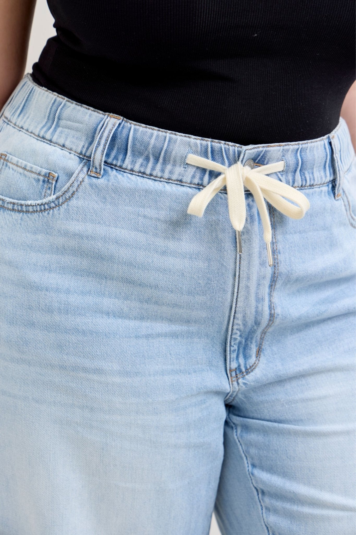 Judy Blue HW Featherweight Pallazo Shadow pants - Blush & Cactus