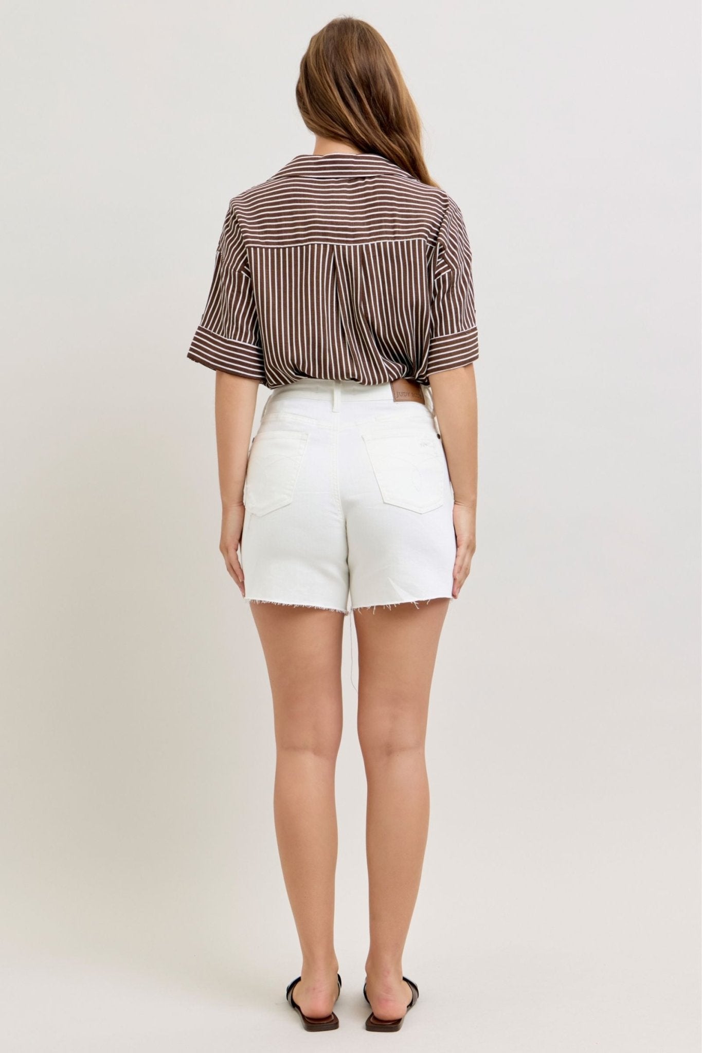 HW Magic Dad Short w/cell phone back pocket - Blush & Cactus