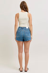 Judy Blue HW Rigid Magic Cut Off Shorts - Blush & Cactus