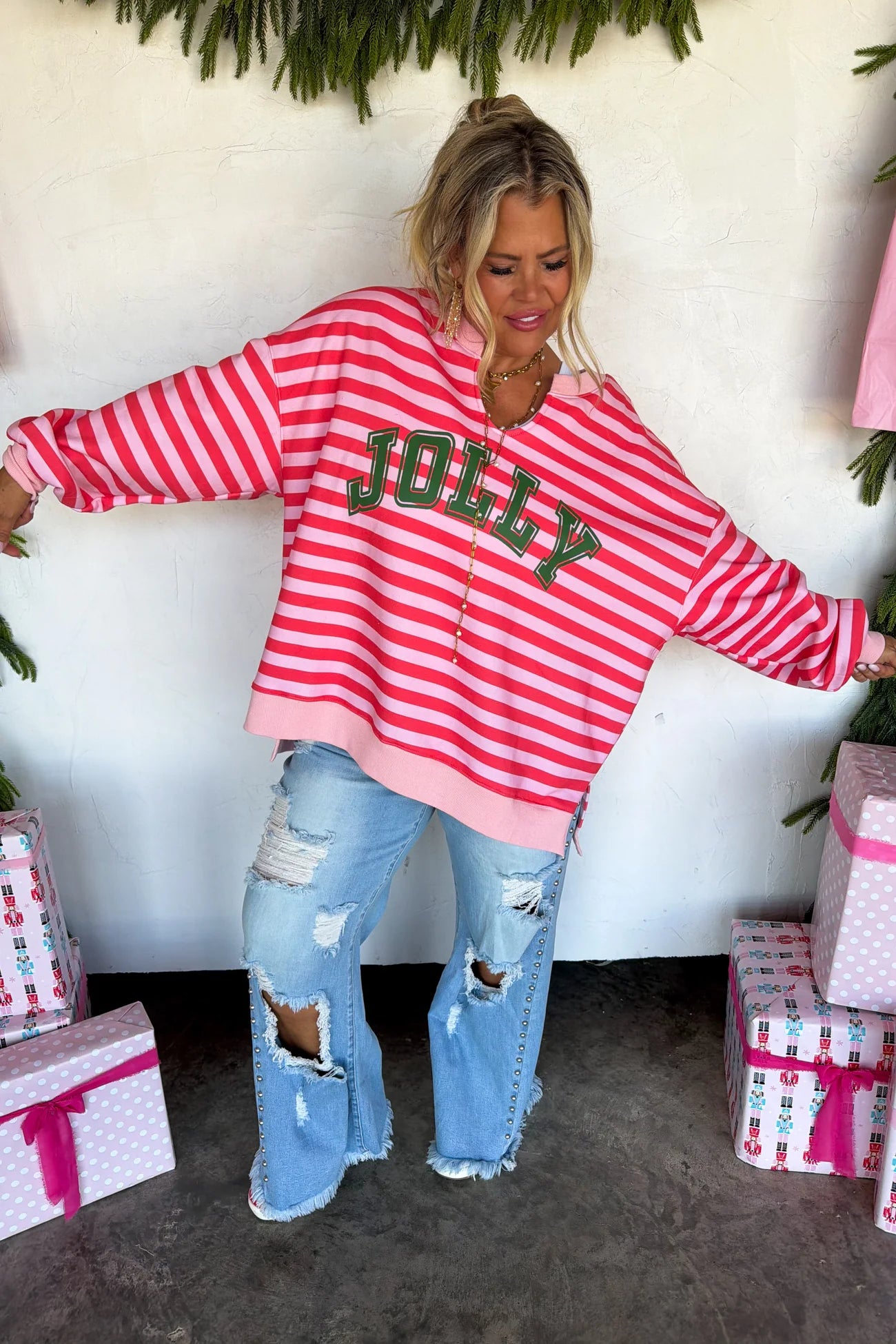 ***PREORDER*** Jolly & Merry Oversized Pullover