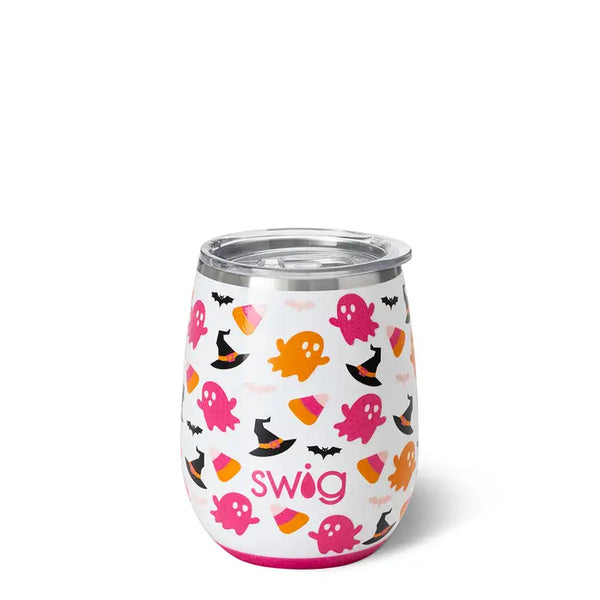 TOTE Halloween Hey Boo Stemless Swig Wine Cup (14oz)