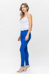 Judy Blue High Waist Tummy Control Garment Dyed Skinny in Cobalt Color