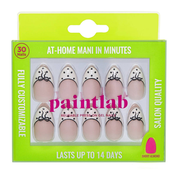 Paintlab Bows and Dots Press On Nails - Blush & Cactus