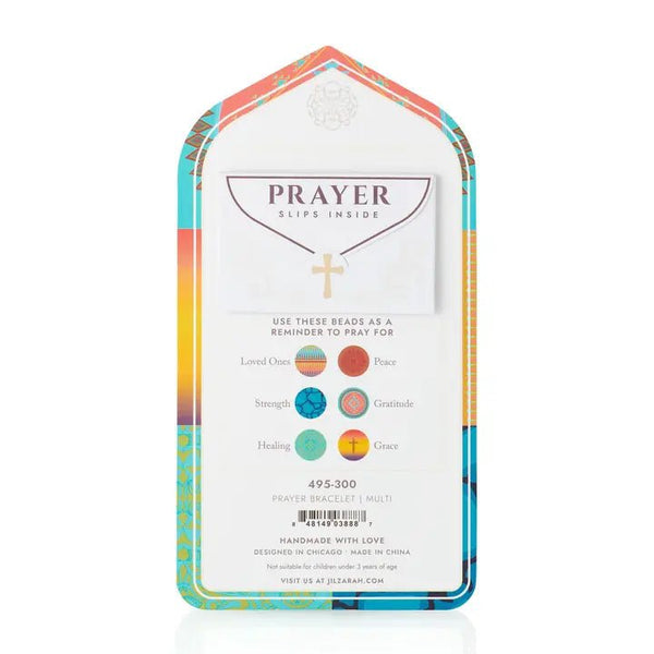 Multi Prayer Bracelet - Blush & Cactus