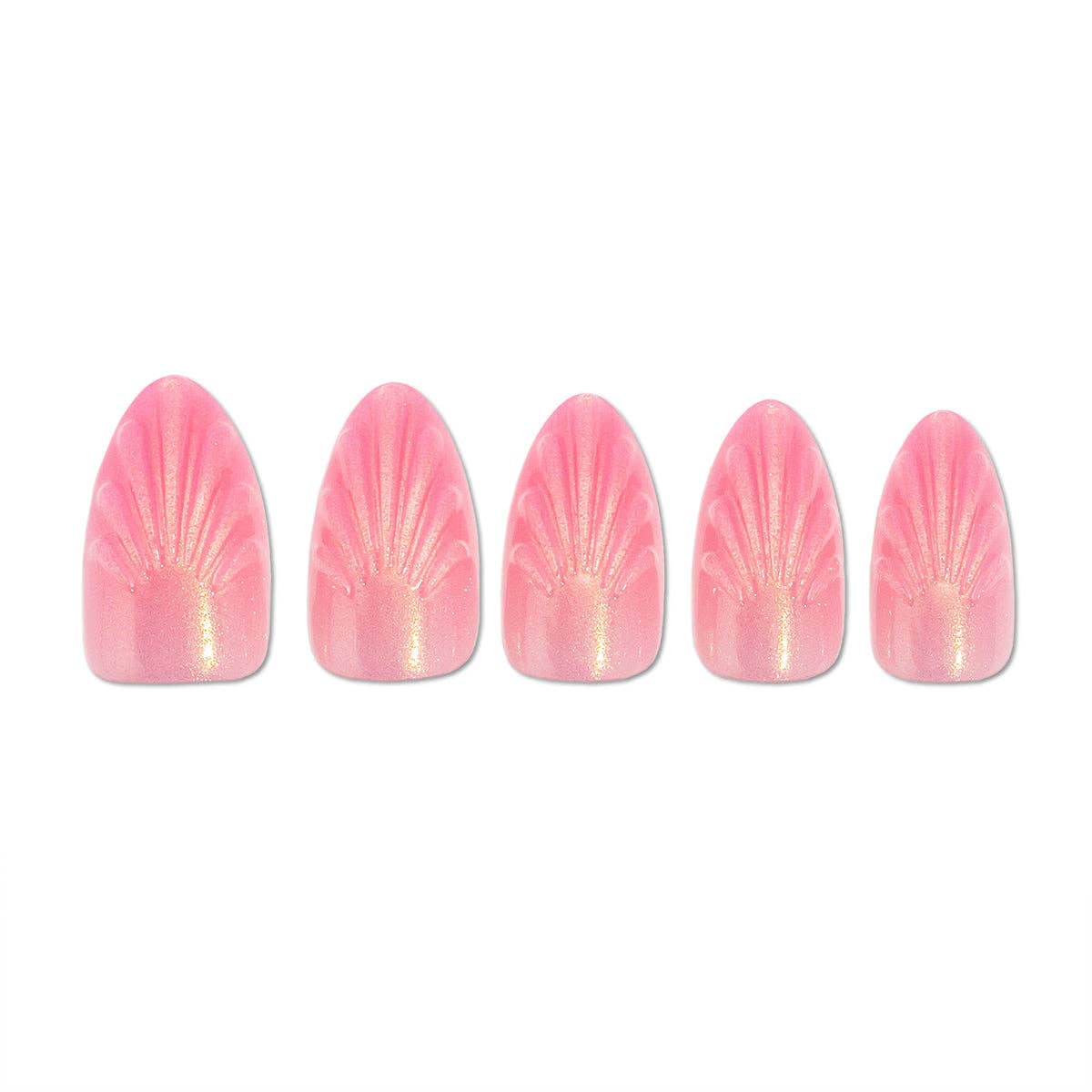 PaintLab Mermaid Shell Press - On Nails - Blush & Cactus