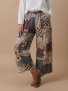 Patchwork Floral French Terry Pants