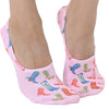No - Show Liner Socks - Assorted Cowboy Boots - Pink - Blush & Cactus
