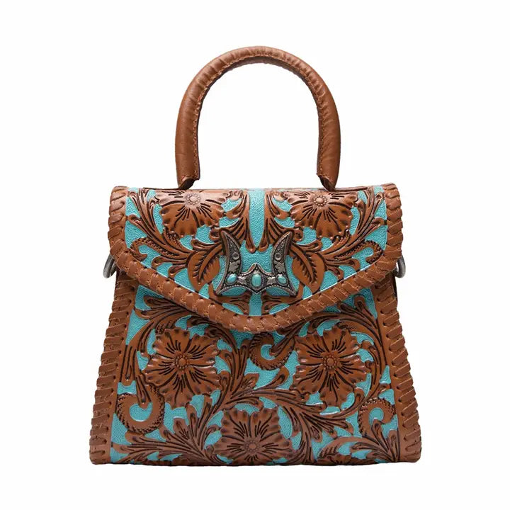 Loyal West Leon Mini Handle Purse - Whiskey & Water