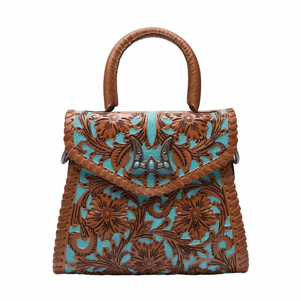 Loyal West Leon Mini Handle Purse - Whiskey & Water