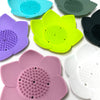 Shower Steamer Tray - Lotus - Flexible Silicone Soap Tray - Blush & Cactus