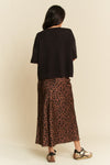 Davi & Dani Hotfix Studded Short Sleeve Loose Fit Top - Curvy Size