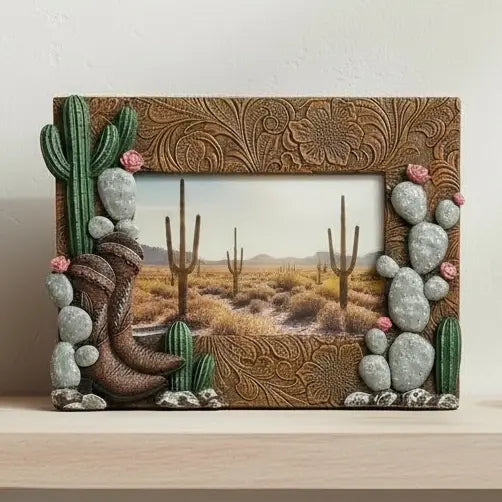 Home is Where the Boots Are  6” X 4” Picture Frame