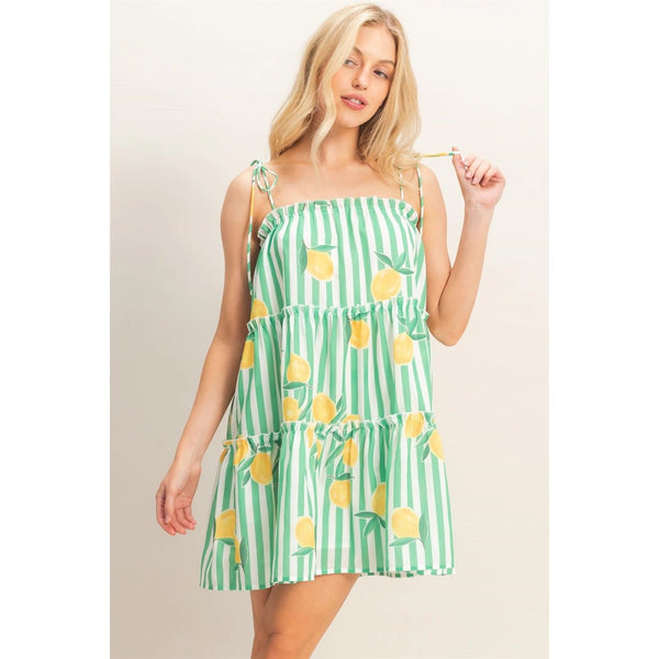 Main Squeeze Dress - Blush & Cactus
