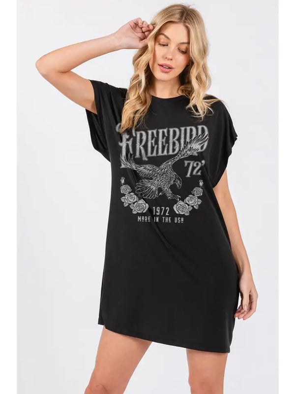 Free Bird 72 Vintage Graphic Tunic