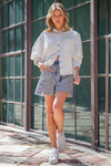 Easy Going Navy Stripe Short - Blush & Cactus