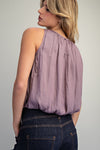 eesome Solid Sleeveless Gathered Blouse ✨ - Blush & Cactus