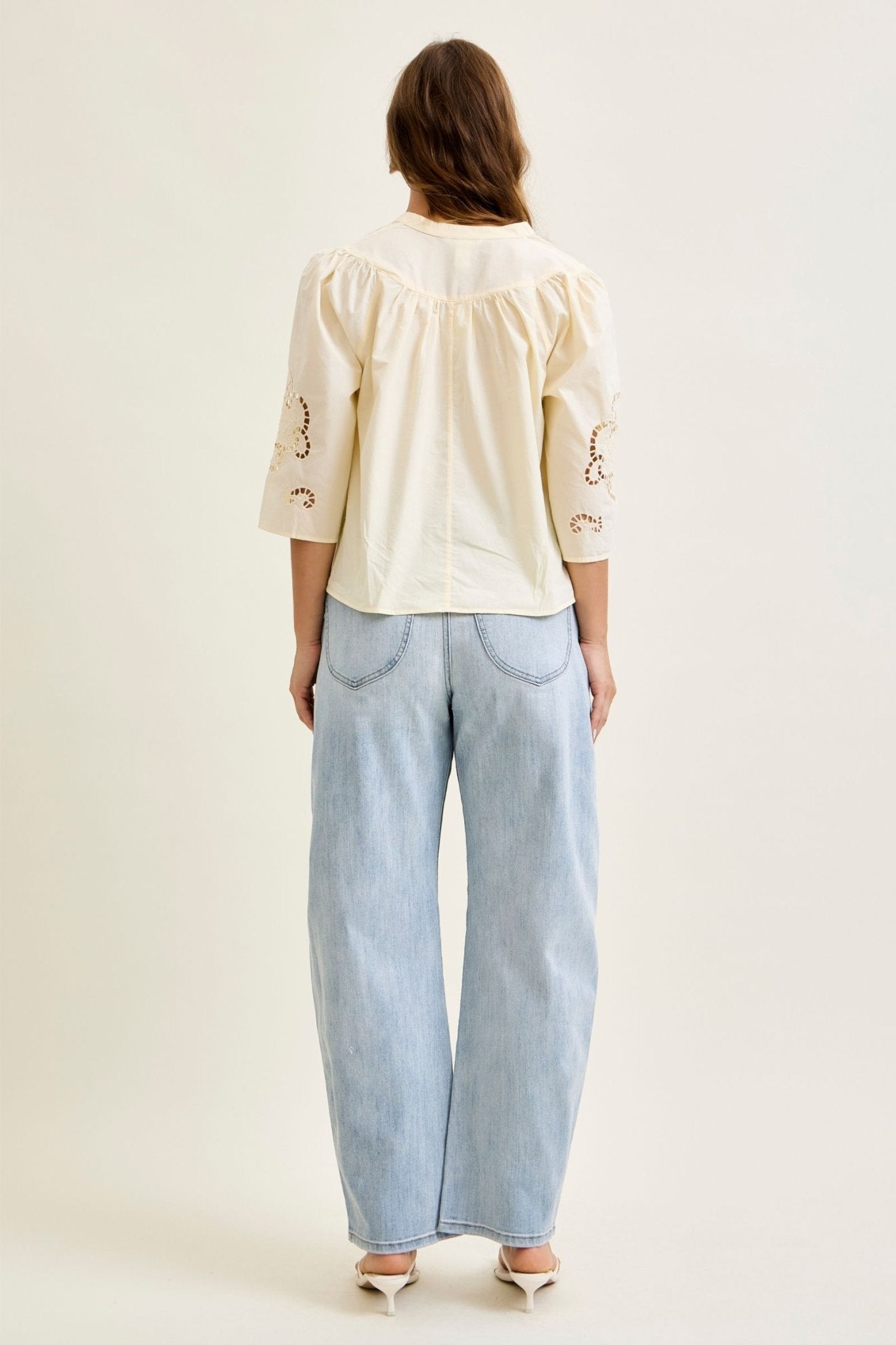 Judy Blue High Waist Marlow Arc Leg Jeans - Blush & Cactus