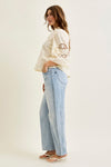 Judy Blue High Waist Marlow Arc Leg Jeans - Blush & Cactus