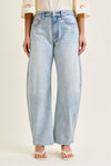 Judy Blue High Waist Marlow Arc Leg Jeans - Blush & Cactus