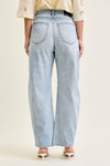 Judy Blue High Waist Marlow Arc Leg Jeans - Blush & Cactus
