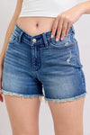 Judy Blue High Waist V-front shorts w/shield pockets