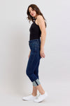 Judy Blue HW Double Waist Band Capri